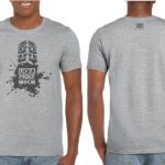Cycling Bike T-Rubber T-Shirt Grey